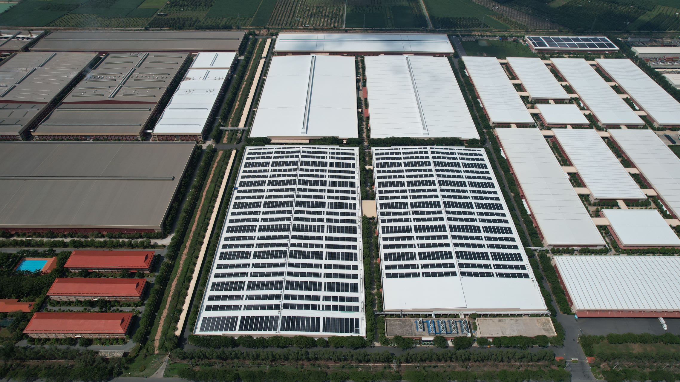越南西巴中利厂房 12.56MW屋顶光伏项目